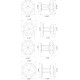 Von Morris 90817/58172 Small Moorestown Knob With Small Moorestown Rose, Entry Mortise