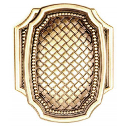 Von Morris 90729/57262 Weave Knob With Large Weave Rose, Entry Mortise