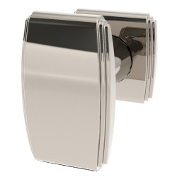 Von Morris 90425/54172 Art Deco Knob With Small Art Deco Rose, Entry Mortise