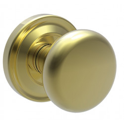 Von Morris 90022/50262 Large Mushroom Knob With Large Traditional Rose, Entry Mortise