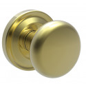 Von Morris 90022/50262 Large Mushroom Knob With Large Traditional Rose, Entry Mortise