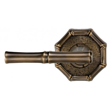 Von Morris 8830/5526 Bamboo Lever With Large Bamboo Rose, IML Mortise Sets