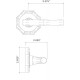 Von Morris 8830/5520 Bamboo Lever With Small Bamboo Rose, IML Mortise Sets
