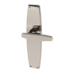 Von Morris 8161 Art Deco Escutcheon Set With Art Deco Lever, IML Mortise Sets