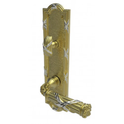 Von Morris 8143 Large Ribbon & Reed Escutcheon Sets With Large Ribbon & Reed Lever, IML Mortise Sets