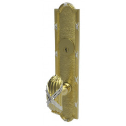 Von Morris 8140 Small Ribbon & Reed Escutcheon Sets With Small R&R Knob, Dummy Trim