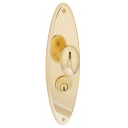 Von Morris 8130 Westown Escutcheon Sets With Large Oval Knob, Tubular Latch Sets