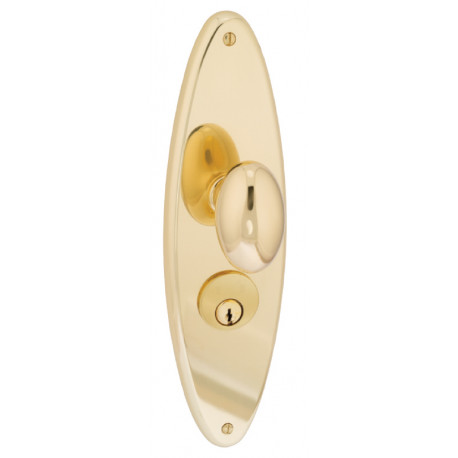 Von Morris 8130 Westown Escutcheon Sets With Large Oval Knob, Tubular Latch Sets