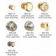 Von Morris 8120 Small Abington Escutcheon Set With Mushroom Knob, Dummy Trim