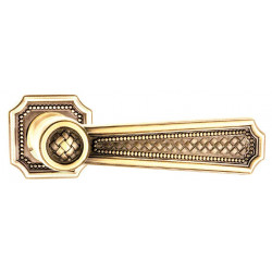 Von Morris 32071 Weave Lever With Small Weave Rose, Tubular Latch Sets
