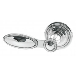 Von Morris 31062 Beaded Lever With Large Beaded Rose, Tubular Latch Sets