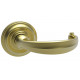 Von Morris 28012 Leaf Lever With Large Colonial Rose, Tubular Latch Sets