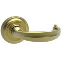 Von Morris 28012 Leaf Lever With Large Colonial Rose, Tubular Latch Sets
