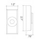 Von Morris 25 Square Bevel Bell Push