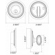 Von Morris 18856 Beaded Deadbolt Rose