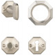 Von Morris 08281 Large Moorestown Knob With Small Moorestown Rose, Tubular Latch Sets
