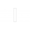Rockwood RM1010 Flat Square Corners, Adhesive Mount, 4" H x 22" W