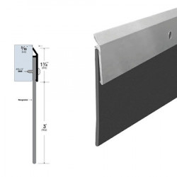Legacy Manufacturing 7936SS Door Sweep,Finish-Stainless Steel