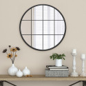 Bain Signature Sorento Round Window-Pane Mirror