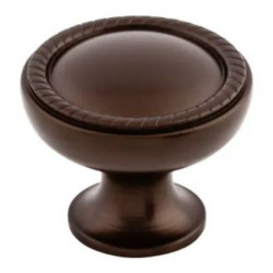 Top Knob M793 Oil Rubbed Emboss Knob, 1-1/4" L x 1-1/4" W, Oil Rubbed Bronze