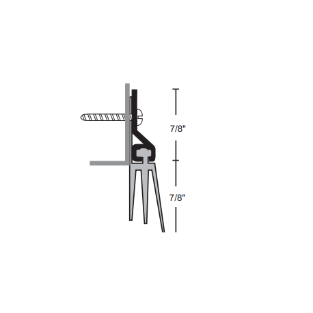 NGP 96V Vinyl Door Sweep