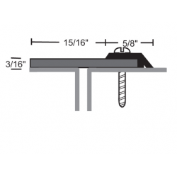 NGP 114S Overlapping Astragal w/ Silicone Seal