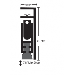 NGP 310S Automatic Door Bottom w/ Silicone Seal