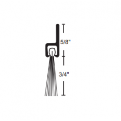 NGP OV634 Aluminum Nylon Brush Seal or Sweep