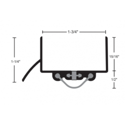 NGP 819V Vinyl Thermal Break Door Shoe