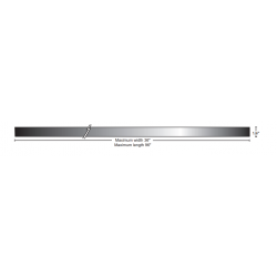 NGP 814SS Stainless Steel Cover Plate, 1/4", Finish-Mill