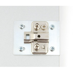 Hafele 260.22.958 Hinge Repair Plate Bright Zinc With Screws
