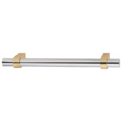 Hafele 117.44.200 Handle Brass Polished Chrome/Gold 159BR50 M4 CTC 96MM