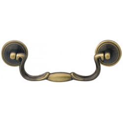 Hafele 118.30.103 Handle Zinc Antique English 128ZN49 8-32 CTC 4 1/2