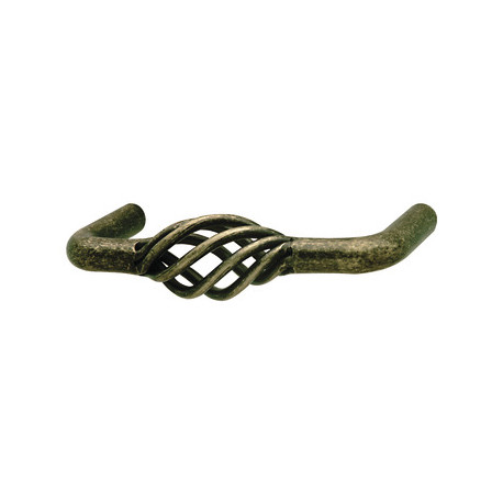 Hafele 125.32.801 Wire Pull Birdcage Steel Burn Brass 8/32 76MM