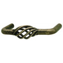 Hafele 125.32.801 Wire Pull Birdcage Steel Burn Brass 8/32 76MM