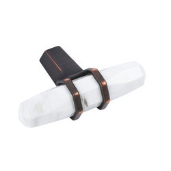 Hafele 133.53. Carrione Knob Zinc White Nickel 8-32 64MM