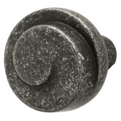 Hafele 134.22.902 Knob Cirque Zinc Antique Black M4 DIA 30MM