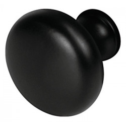 Hafele 134.44.310 Knob Zinc Matt Black 109ZN49 8-32 31MM