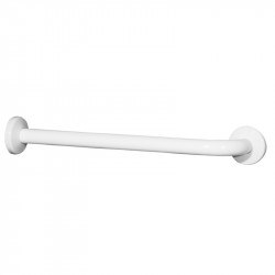 Ponte Giulio G40JAS3 Maxima Straight Grab Bar w/ One 90 Degree Fixed Flange, Vinyl Coated