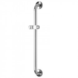 Ponte Giulio G32JAS07N2 Luxor High-Polish Vertical Grab Bar w/ Hand Shower Holder, ADA