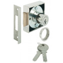 Hafele 231.06. KABA Spring Lock 8 Steel Nickel Plated 25MM
