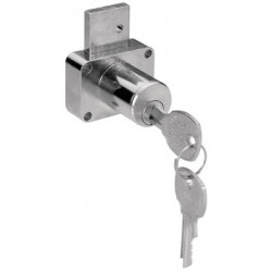 Hafele 232.14. Brushed Chrome Drawer Lock