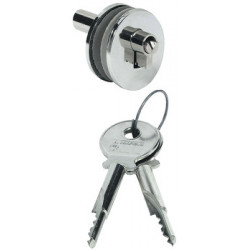 Hafele 233.22. Sliding Door Lock, for Glass Panels