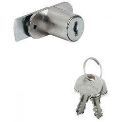 Hafele 235.04.701 Cylinder Cam Lock, with Fixed Plate Cylinder, with Straight Locking Cam