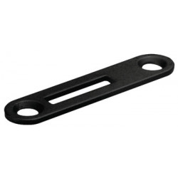 Hafele 239.08. Strike Plate, with Offset Slot, for Hook Lever Lock Cylinder, 49 x 11 mm