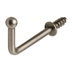 Hafele 510.86. Ball Point Hook, Fits into 4 mm Holes