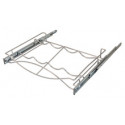 Hafele 540.50. Pull-out Wine Tray w/ Full Extension Slides, Steel