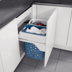 Hafele 502.72.705 Laundry Hamper, Hailo 60 with Full Extension