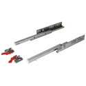 Hafele 433.03. Closet Slides, Full Extension, Steel, Galvanized