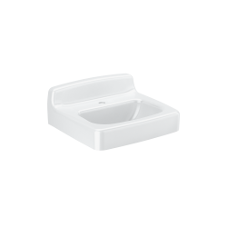 Sloan SS-3117 20" x 18" Cast Iron, Wall Hung Lavatory w/ Backsplash, Centerset-1 Hole